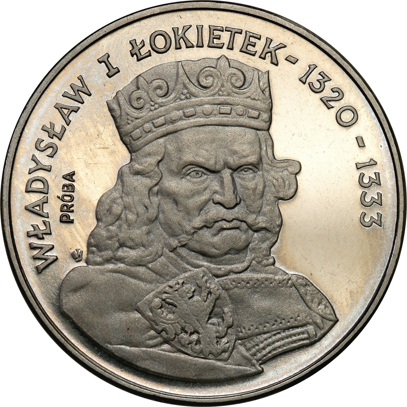 PRL. PRÓBA Nikiel 500 złotych 1986 – Władysław Łokietek